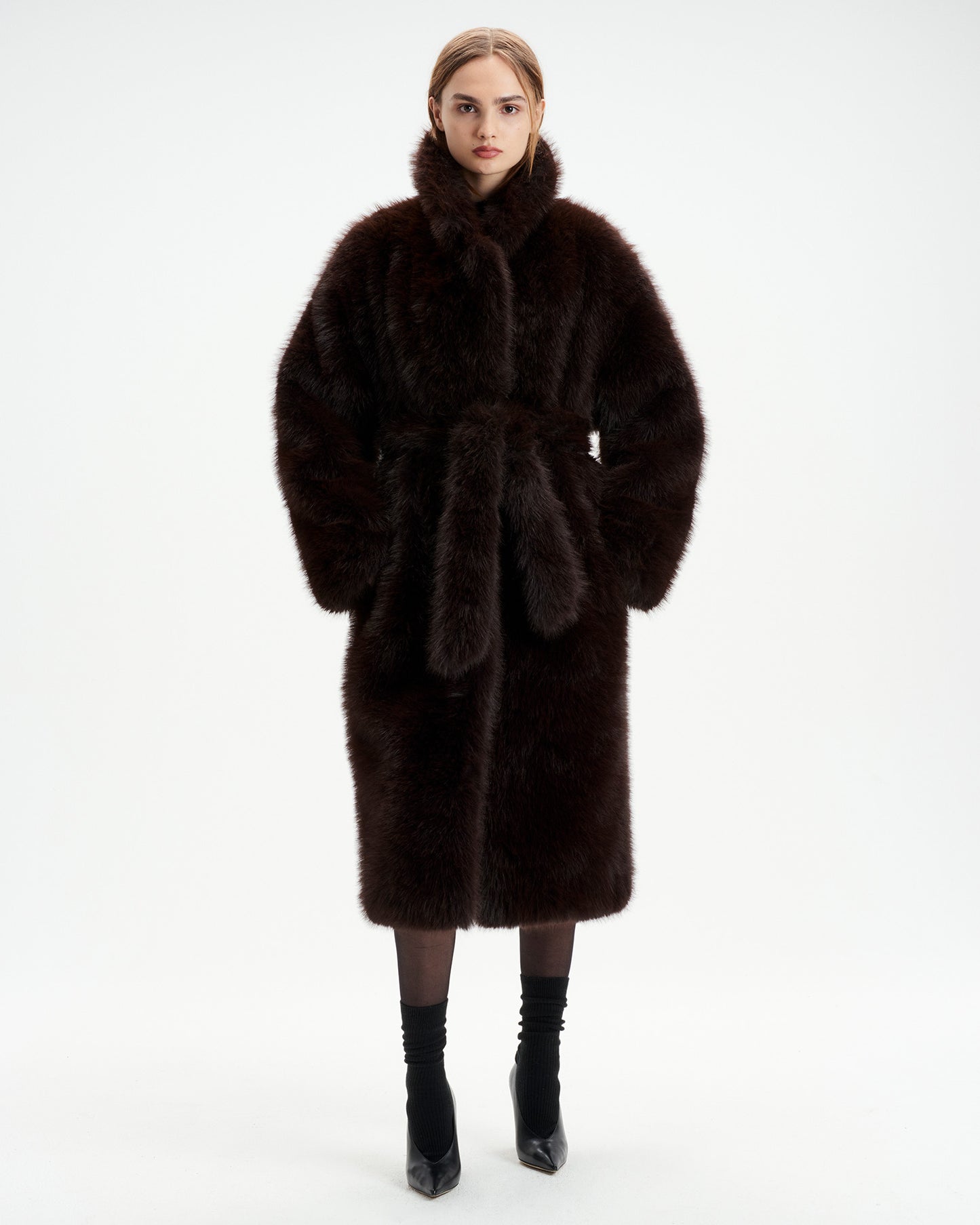 Ebony Shearling Coat