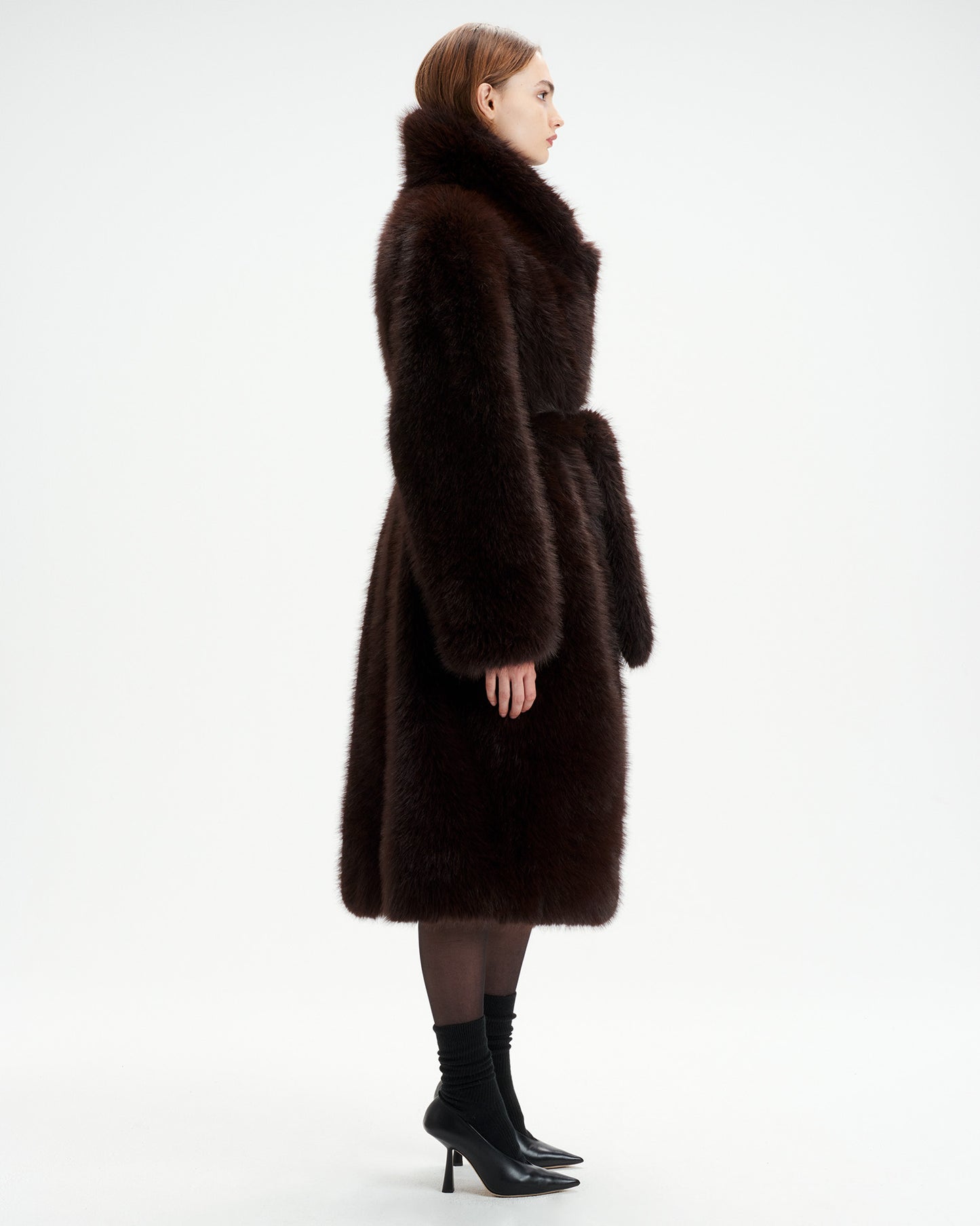 Ebony Shearling Coat