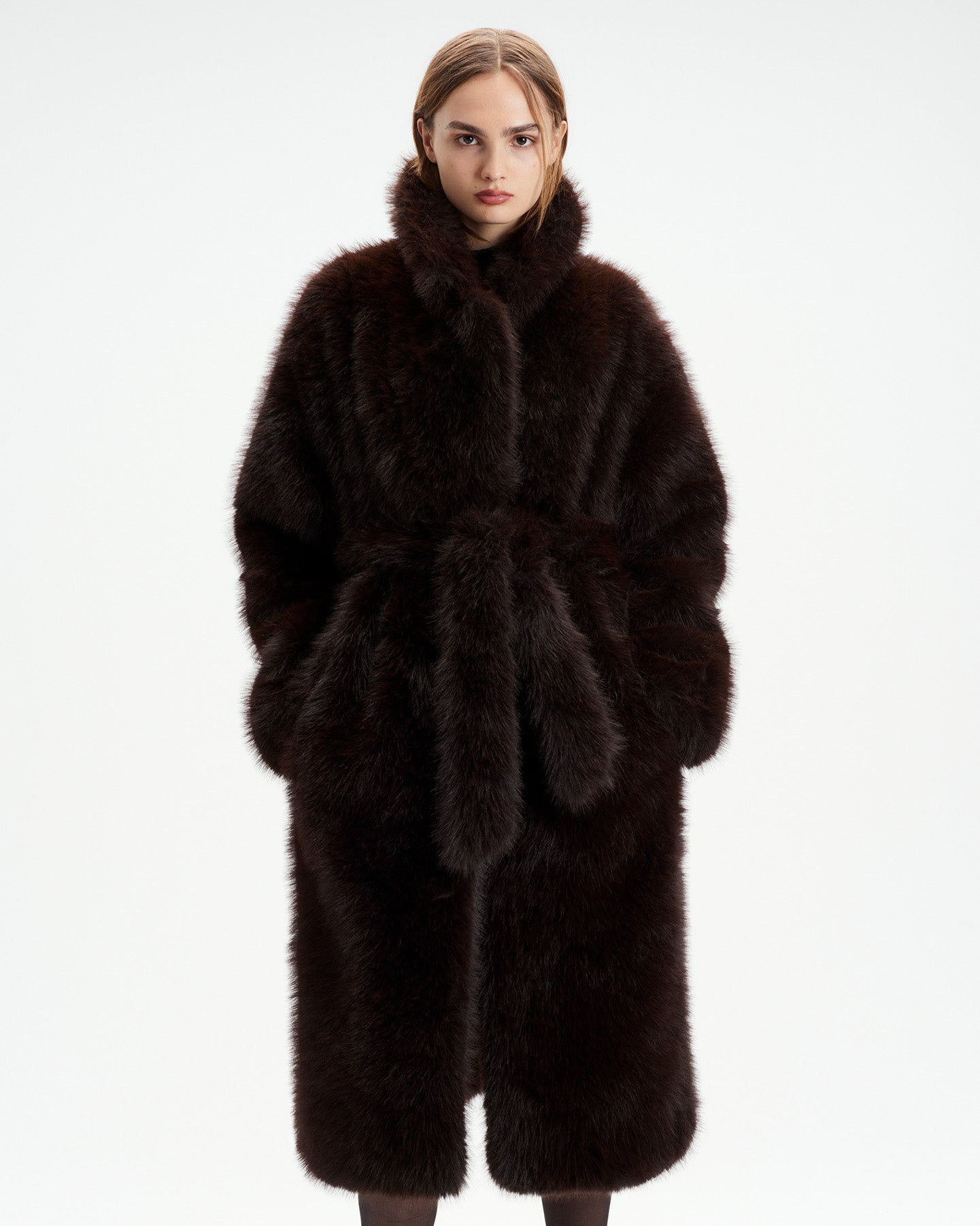 Ebony Shearling Coat