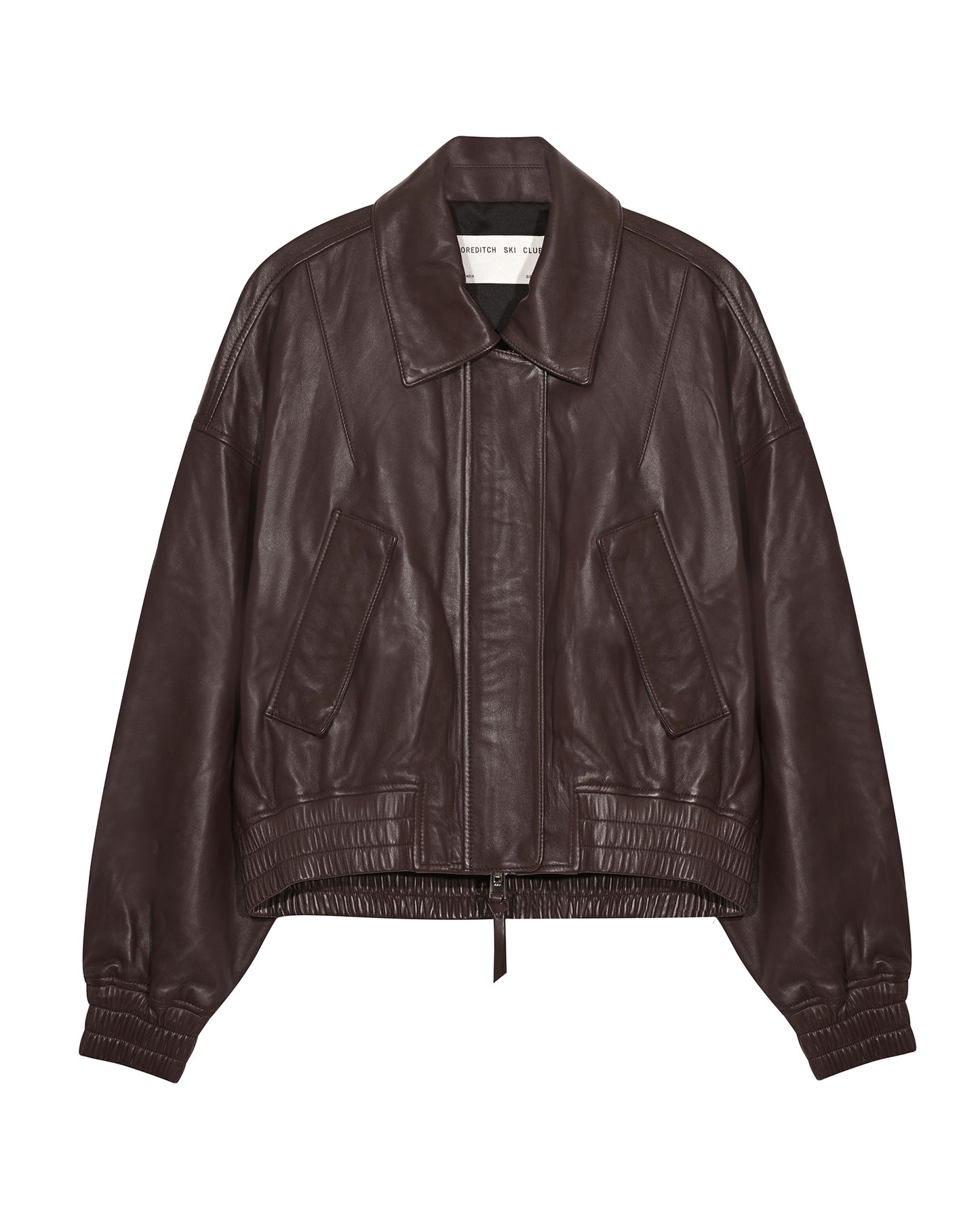 Elle Leather Bomber