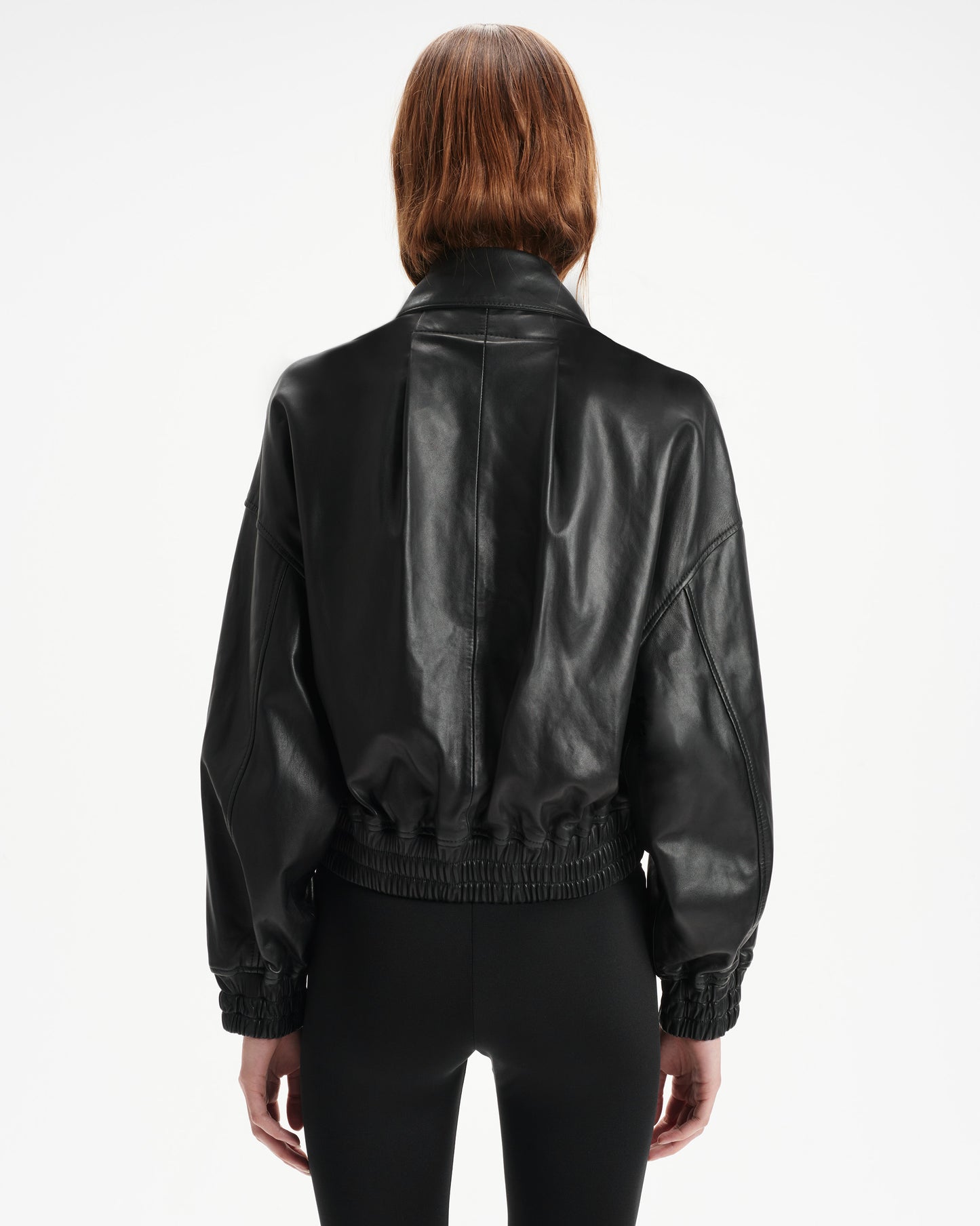 Elle Leather Bomber