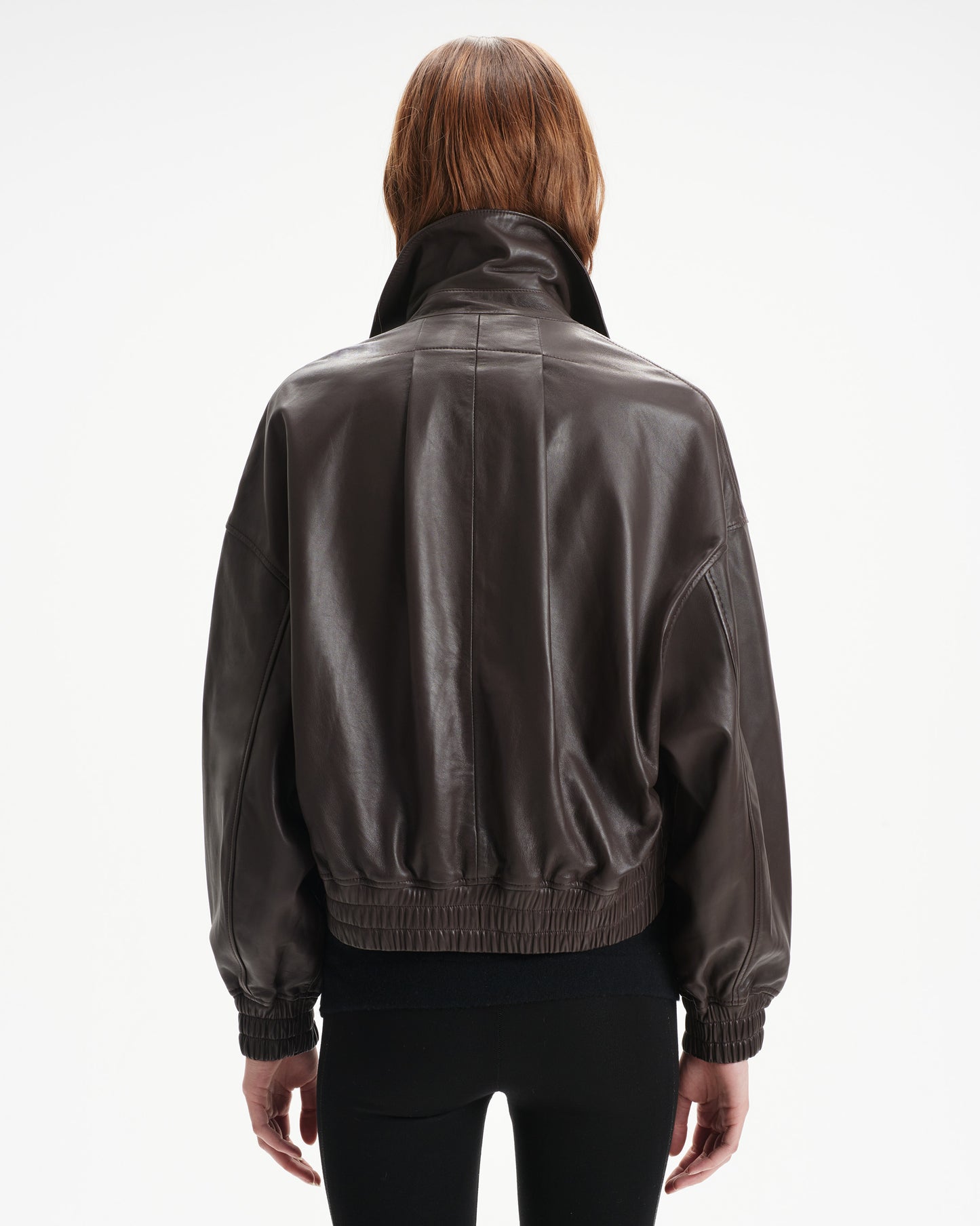 Elle Leather Bomber